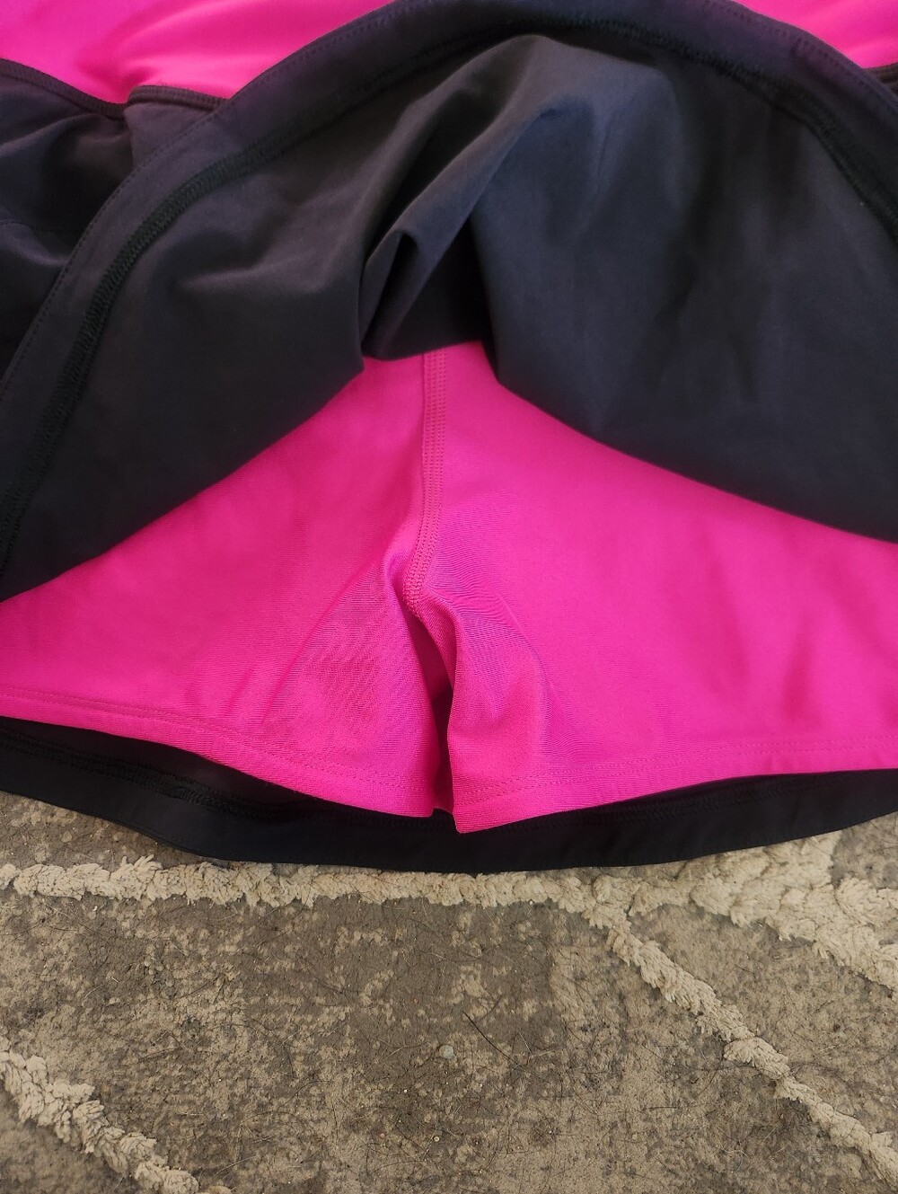 Under Armour Black Skort with Bright Pink Waistband - Picture 8 of 9